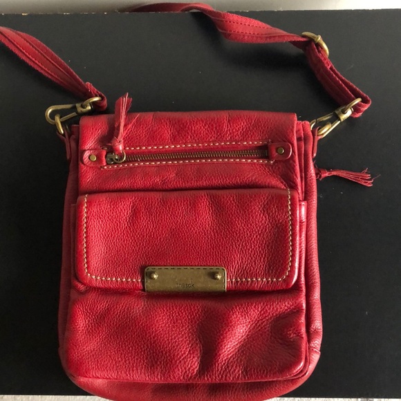 The Sak Handbags - The SAK Red Leather Crossbody bag